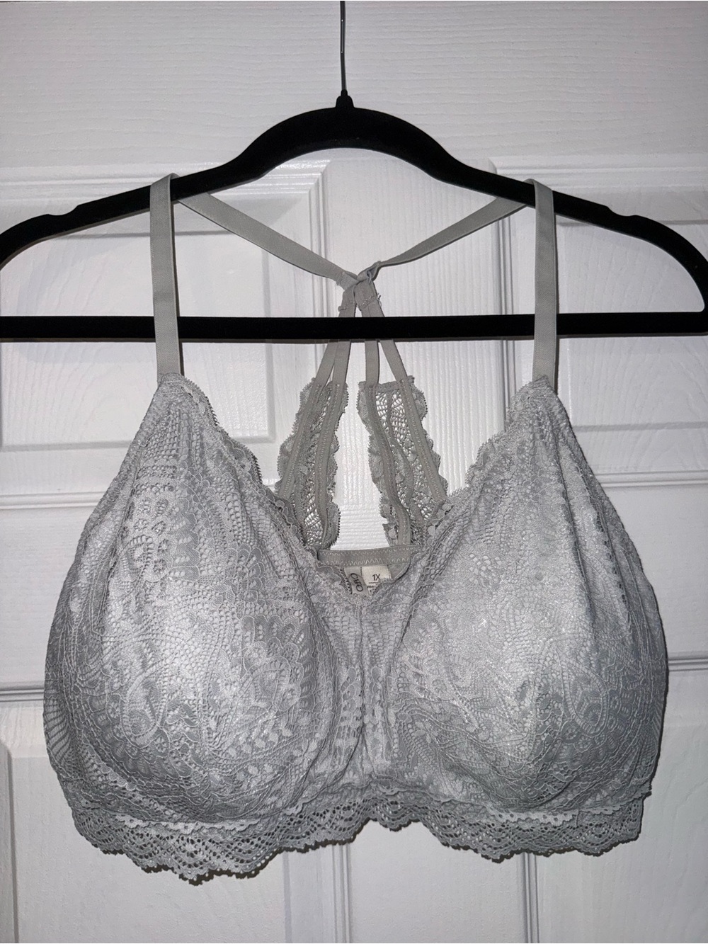 Cato Light Gray Lace Bralette - Women's Intimates